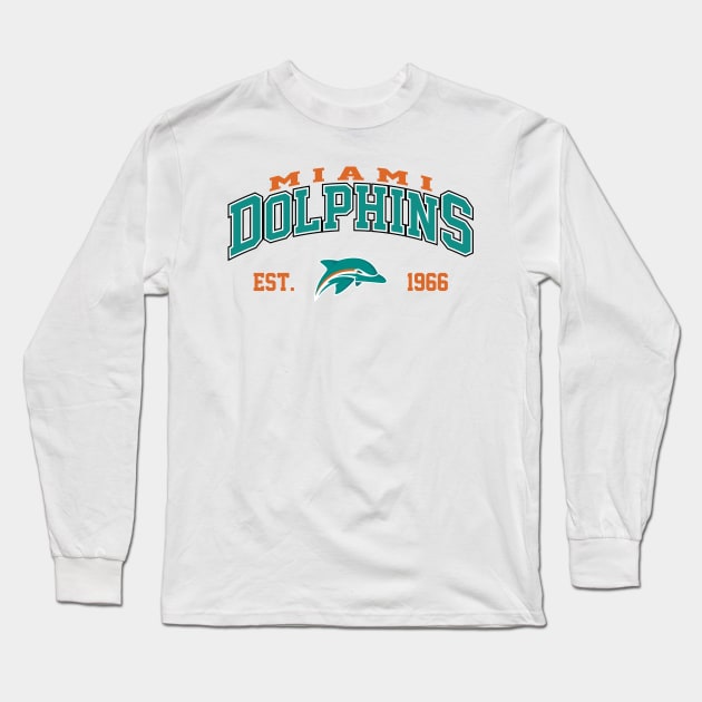 Dolphins - Super Bowl Long Sleeve T-Shirt by Cemploex_Art